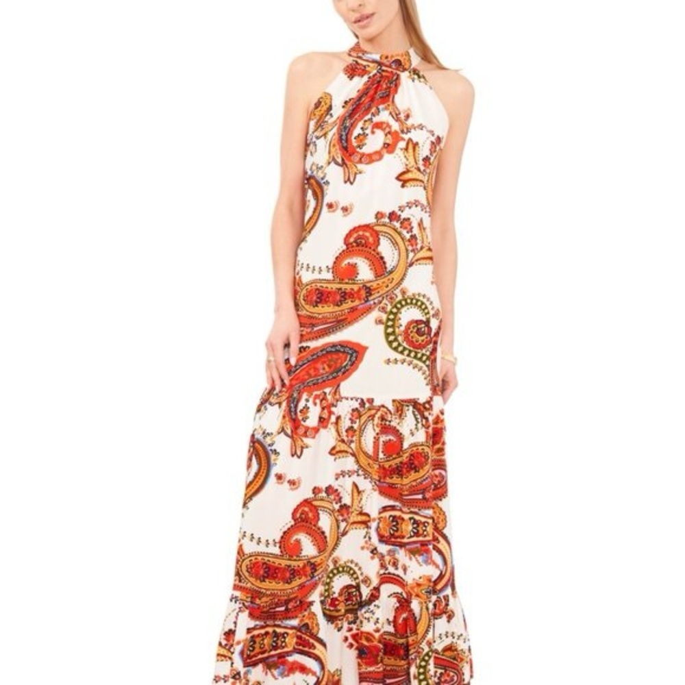 Vince Camuto Multi color paisley print dress
